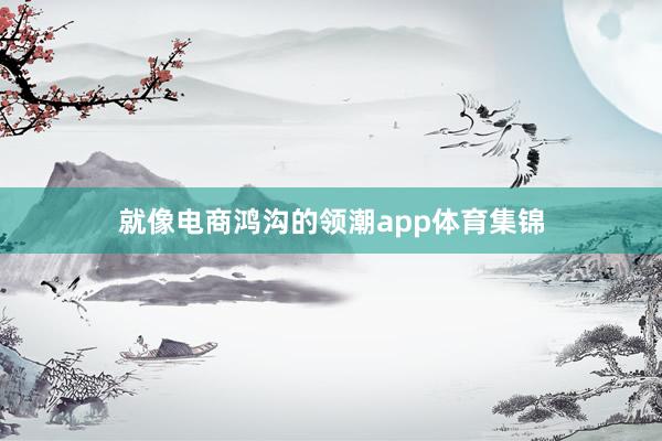 就像电商鸿沟的领潮app体育集锦