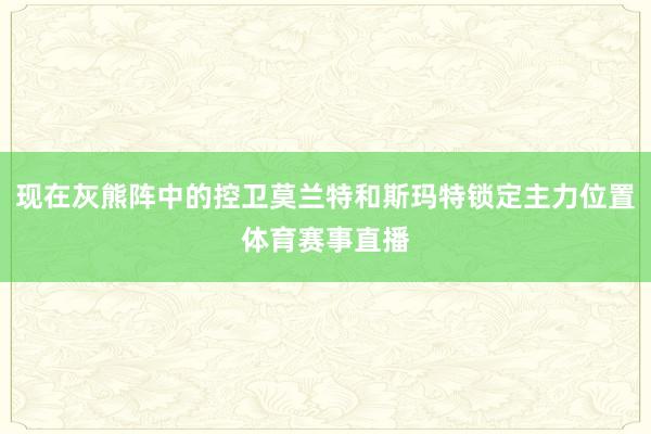 现在灰熊阵中的控卫莫兰特和斯玛特锁定主力位置体育赛事直播